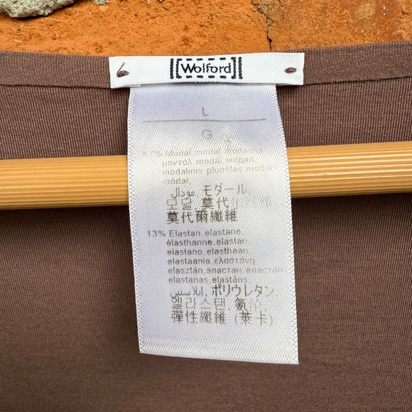 Wolford‎ Jersey Top Sleeveless Brown Large - Picture 3 of 4
